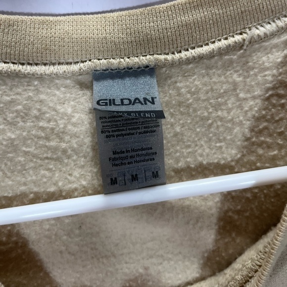 Gildan Womens Taylor Swift Taylor’s Version Tan Fleece Lined Crewneck Sweatshirt - Picture 6 of 11